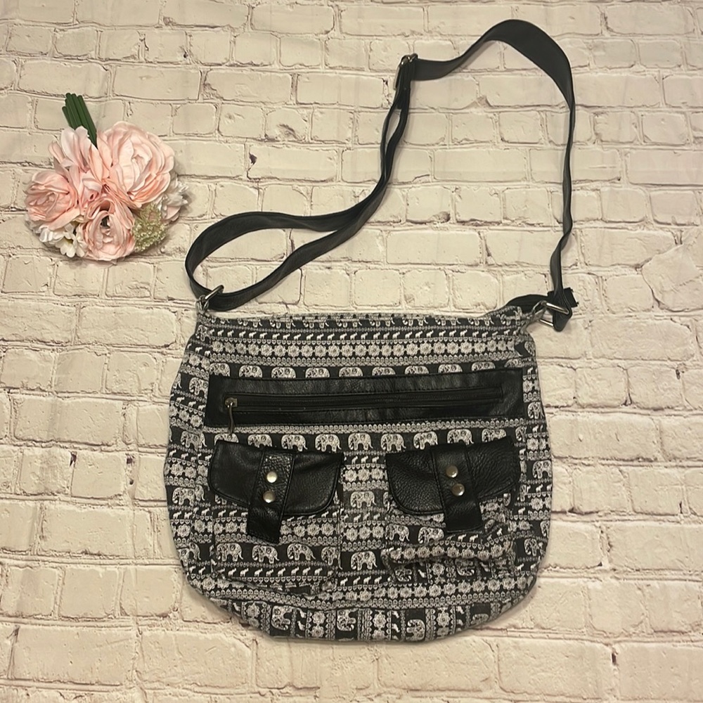 Charlotte Russe Elephant Print Satchel